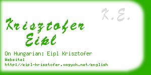 krisztofer eipl business card